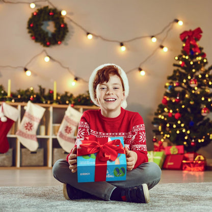 Upgraded Toss and Catch Ball Game Set, Kids Toy Stocking Stuffers for Boys Girls Ages 3-12, Includes 2 Paddles 2 Sticky Balls, Water-Resistant Indoor Outdoor Toy for Beach Pool Yard